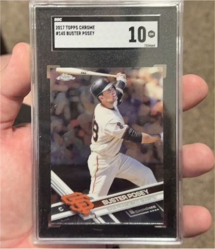 2017 Topps Chrome #145 Buster Posey — front