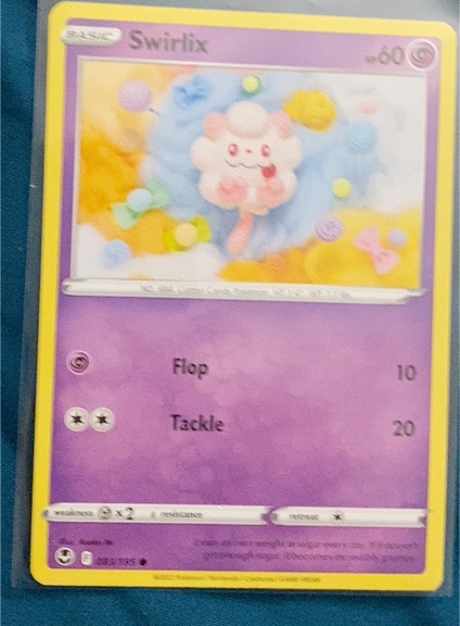 2022 Pokémon Silver Tempest #83 Swirlix — front