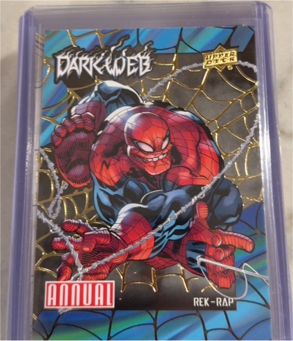 2023-24 Upper Deck Marvel Annual #DW-9 Rek-Rap Darkweb Spider-Man — front