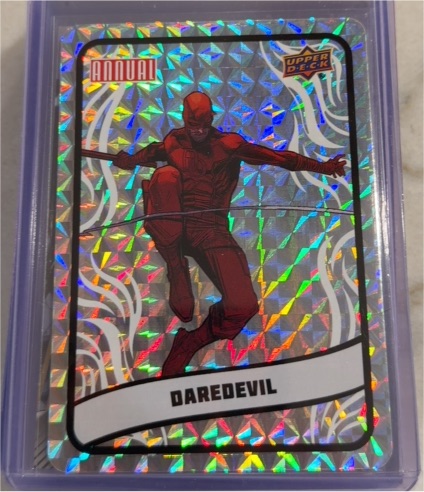 2023-24 Upper Deck Marvel Annual #B7 Daredevil Backscatters — front