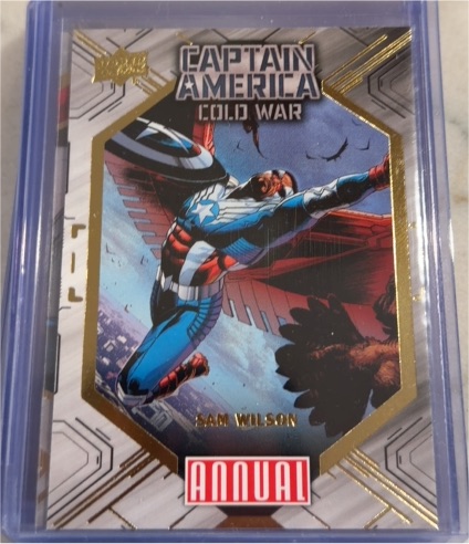 2023-24 Upper Deck Marvel Annual #CW-6 Sam Wilson Captain America Cold War — front