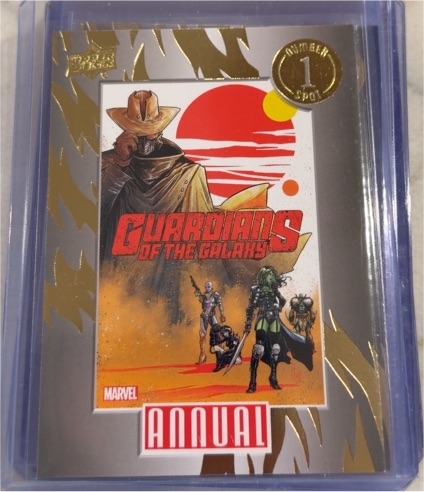 2023-24 Upper Deck Marvel Annual #N1S-12 Guardians of the Galaxy #1 Number 1 Spot — front