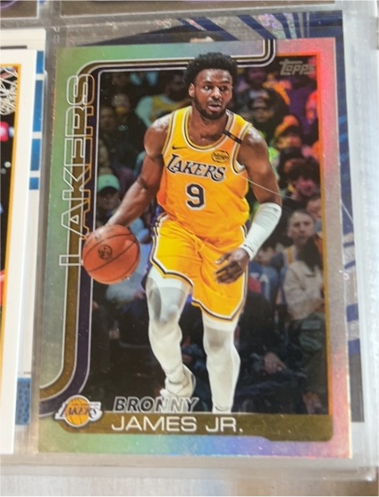 2025-26 Topps #152 Bronny James Jr. — front