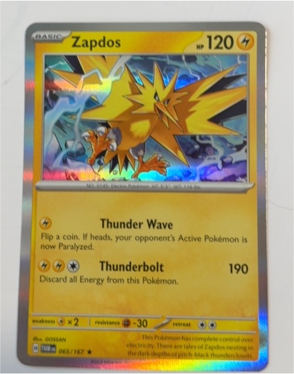 2024 Pokémon Twilight Masquerade #065 Zapdos — front