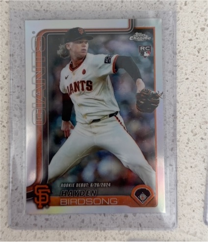 2024 Topps Chrome Update #USC159 Hayden Birdsong Rookie Debut Giants — front