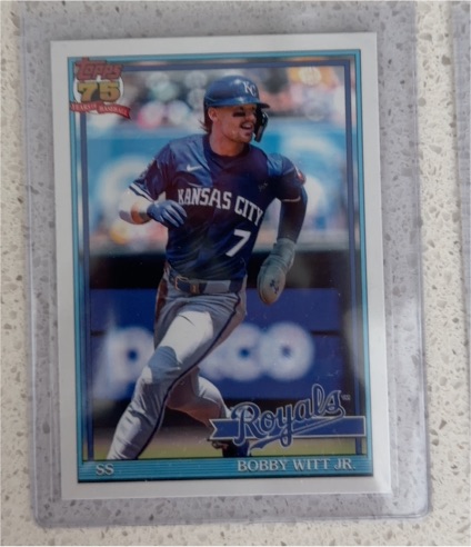 2026 Topps Series 1 #T91-3 Bobby Witt Jr. — front