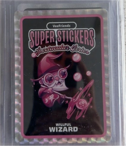 2026 VeeFriends Super Stickers Spectacular Series #44/55 Willful Wizard — front