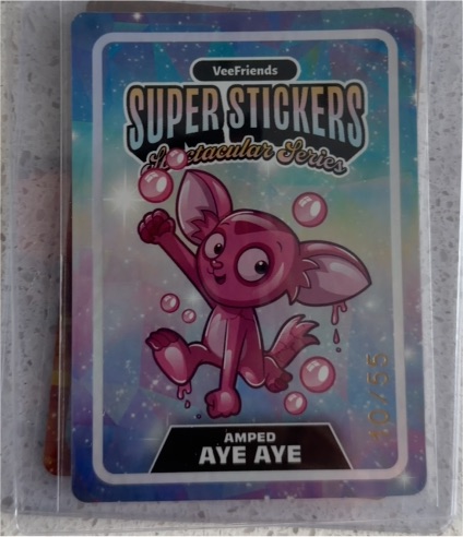 2026 VeeFriends Super Stickers Spectacular Series #10 Amped Aye Aye — front