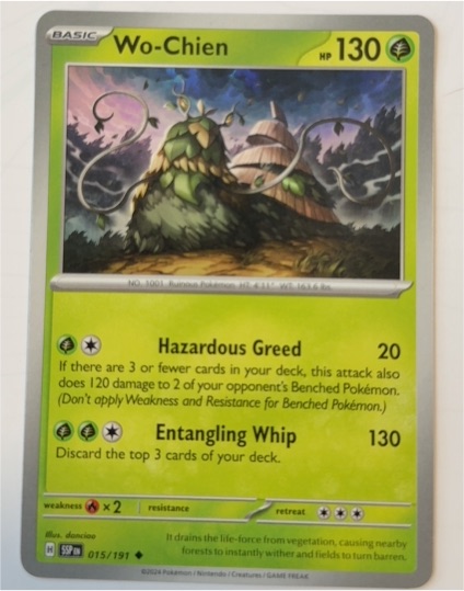 2023 Pokémon SV08: Surging Sparks #015 Wo-Chien — front