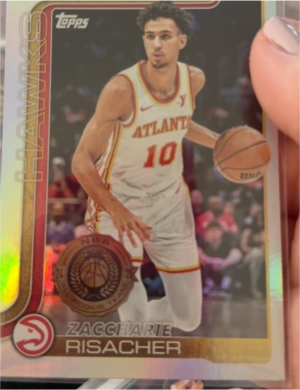 2025-26 Topps #62 Zaccharie Risacher — front