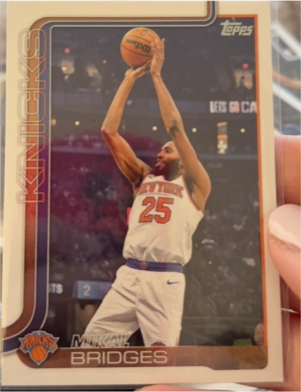 2025-26 Topps #18 Mikal Bridges — front