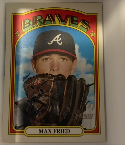 2021 Topps Heritage #262 Max Fried — front