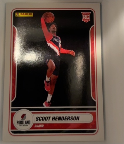 2023-24 Panini NBA Sticker & Card Collection #73 Scoot Henderson — front