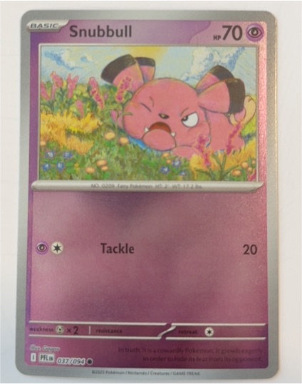 2025 Pokemon ME02: Phantasmal Flames #037 Snubbull — front