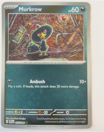 2025 Pokémon ME02: Phantasmal Flames #057 Murkrow — front