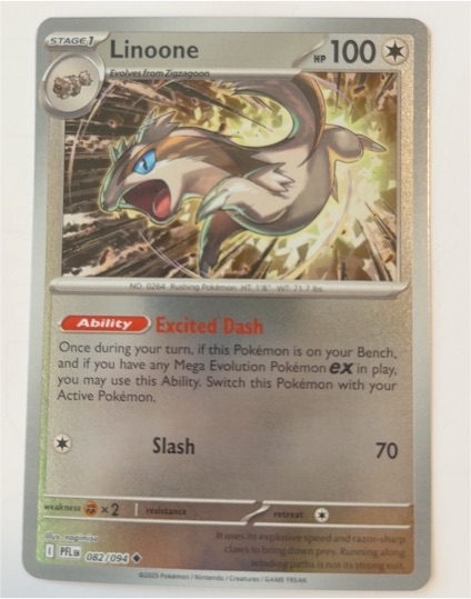 2025 Pokémon TCG ME02: Phantasmal Flames #082 Linoone — front