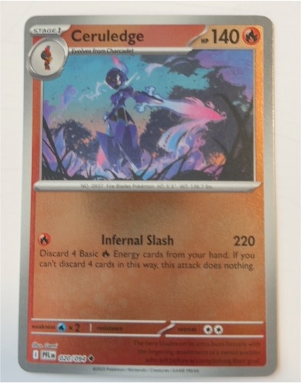2024 Pokemon Phantasmal Flames #020 Ceruledge — front