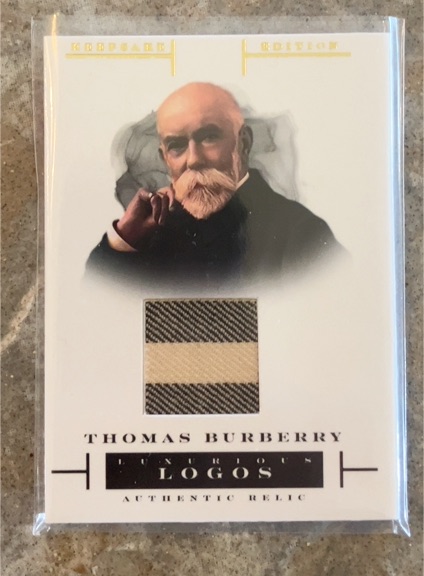 2023 Keepsake Edition Thomas Burberry Luxurious Logos Authentic Relic — front