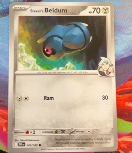2022 Pokemon SV10: Destined Rivals #143 Steven's Beldum — front