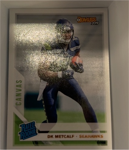2019 Panini Donruss #313 DK Metcalf Rated Rookie Canvas — front
