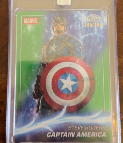 2025 Topps Chrome Marvel Studios #20 Steve Rogers Captain America — front