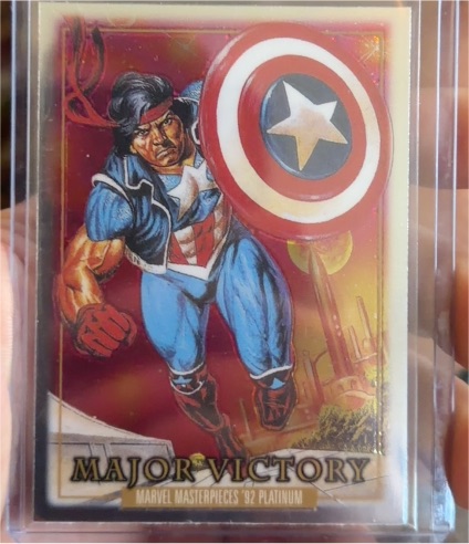 2024 Skybox Marvel Masterpieces '92 Platinum #48 Major Victory — front