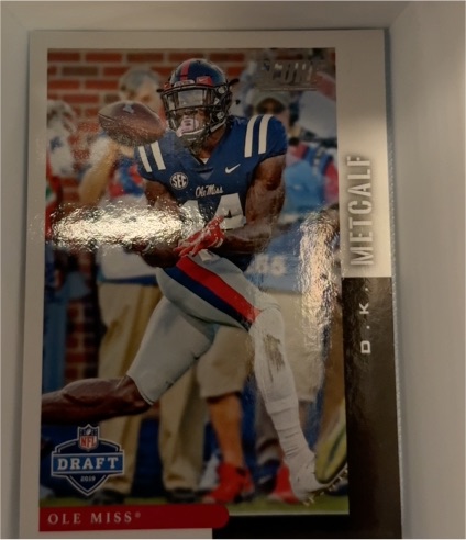 2019 Panini Score NFL Draft #DFT-15 D.K. Metcalf — front