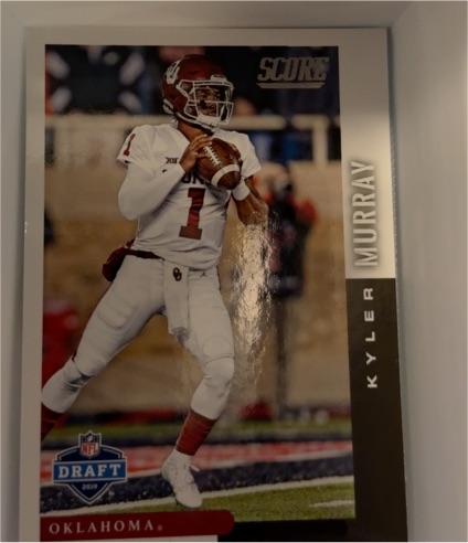 2019 Panini Score Draft #DFT-9 Kyler Murray — front