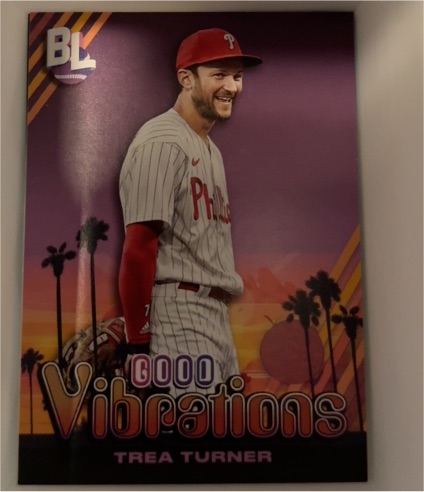 2024 Topps Big League #GV-16 Trea Turner Good Vibrations Philadelphia Phillies — front