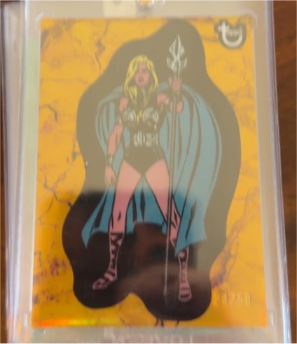2025 Topps Marvel Comic Book Heroes Gold #33 Valkyrie — front