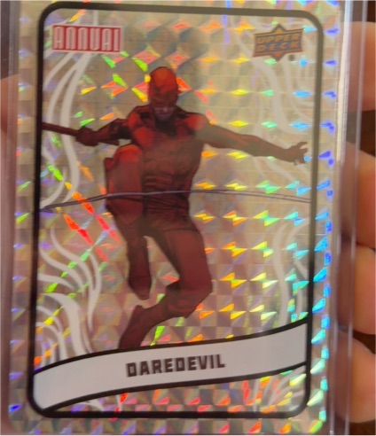 2023-24 Upper Deck Marvel Annual #B7 Daredevil Backscatters — front