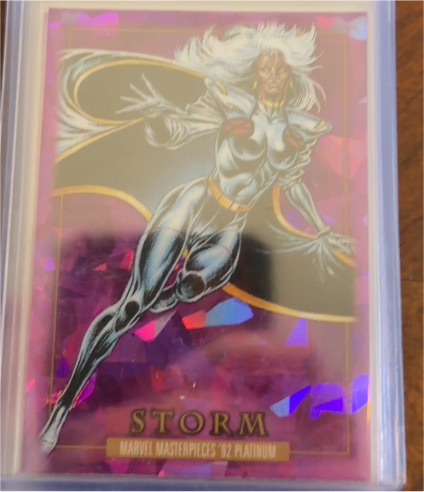 2024 Marvel Masterpieces '92 Platinum #86 Storm — front