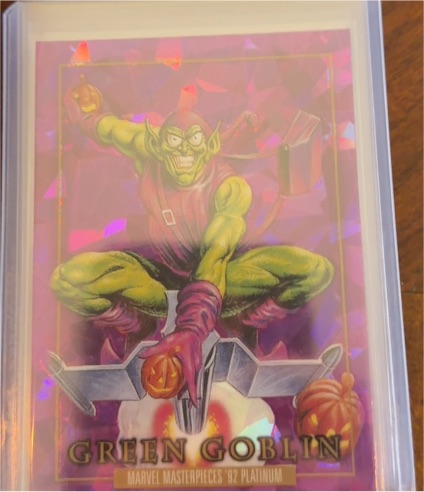 2024 Upper Deck Marvel Masterpieces '92 Platinum #36 Green Goblin — front
