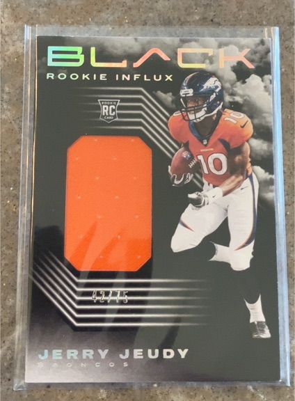 2020 Panini Black Rookie Influx #RI13 Jerry Jeudy — front