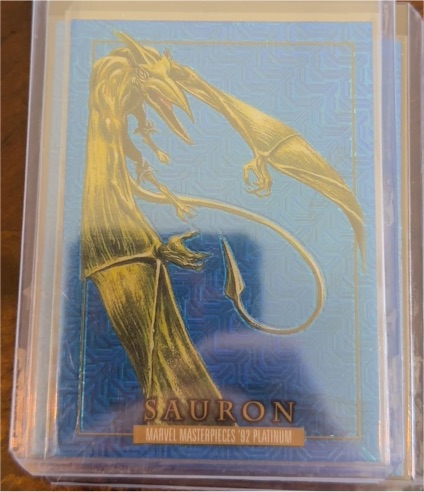 2024 Marvel Masterpieces '92 Platinum #76 Sauron — front