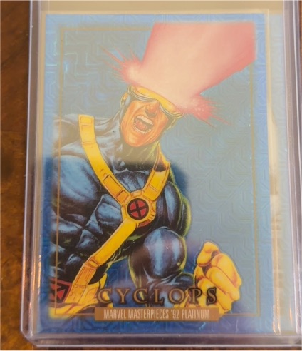 2024 Upper Deck Marvel Masterpieces '92 Platinum #13 Cyclops — front
