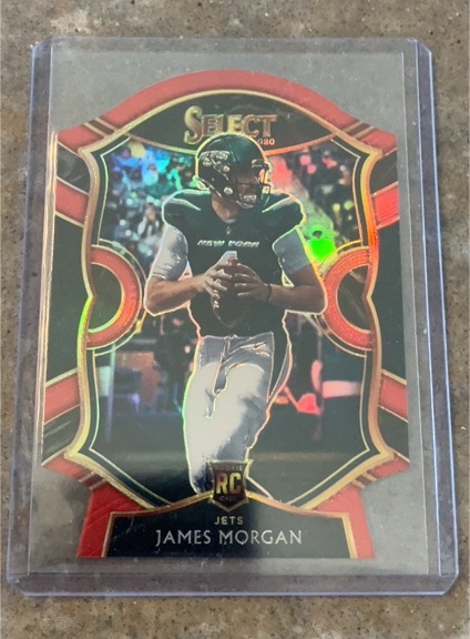 2020 Panini Select Concourse Red Prizm Die Cut #84 James Morgan — front