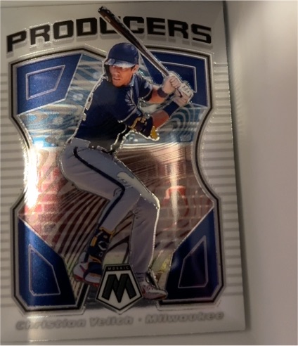 2021 Panini Mosaic Producers #P5 Christian Yelich Milwaukee Brewers — front