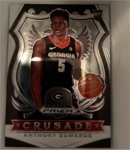 2020 Panini Prizm Draft Picks Crusade #81 Anthony Edwards — front