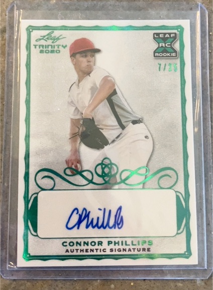2020 Leaf Trinity #XRC Connor Phillips — front