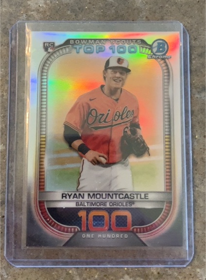 2021 Bowman Chrome Scouts Top 100 #BTP-100 Ryan Mountcastle — front