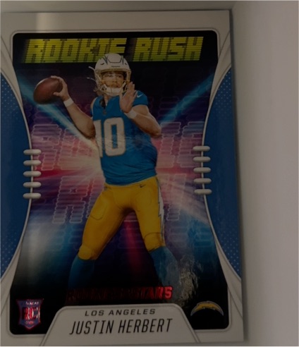 2020 Panini Rookies & Stars #RR-3 Justin Herbert Rookie Rush — front