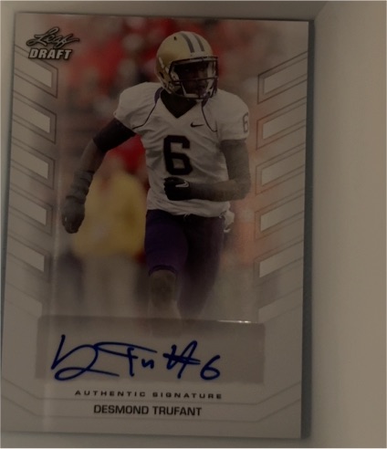 2013 Leaf Draft Autographs #BA-DT2 Desmond Trufant — front