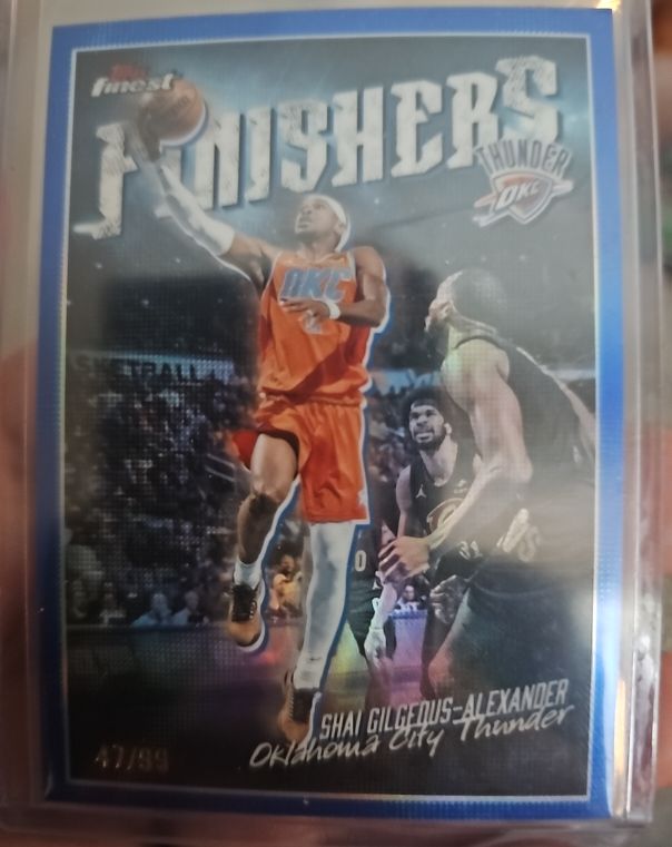 2025-26 Topps Finest Finishers #FI-5 Shai Gilgeous-Alexander — front