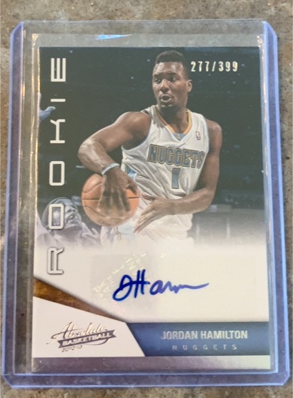 2012-13 Panini Absolute #174 Jordan Hamilton Rookie Auto — front