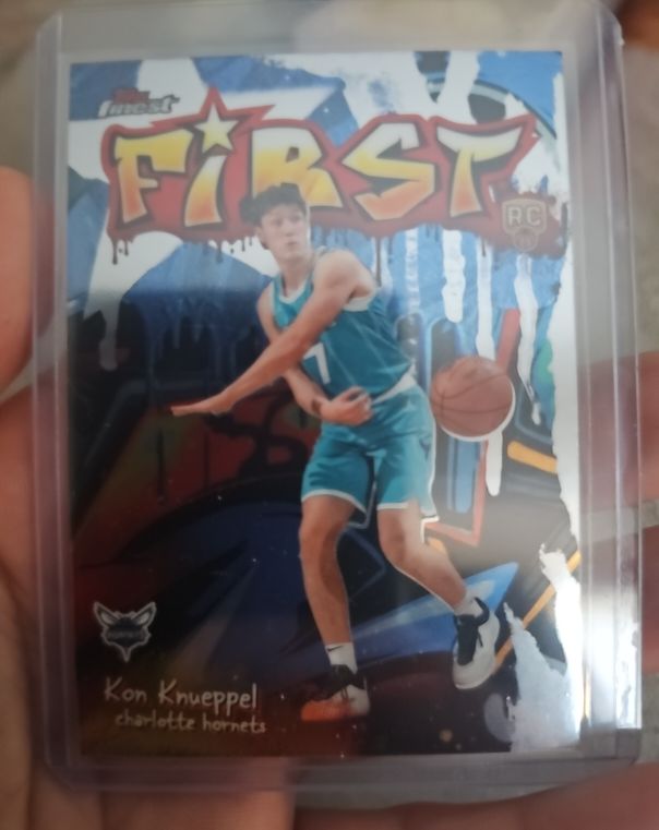 2025-26 Topps Finest #F-4 Kon Knueppel First — front