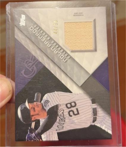 2018 Topps Major League Material Series 1 #MLM-NA Nolan Arenado — front