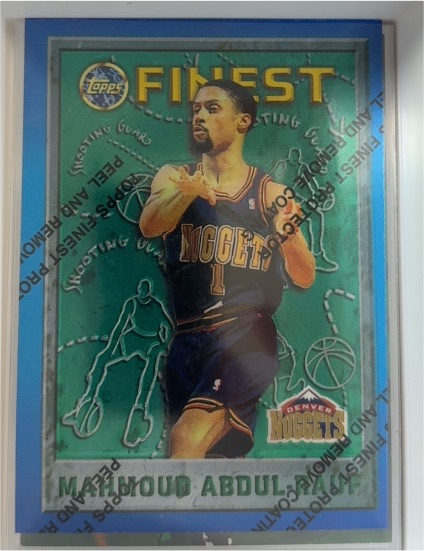1995-96 Topps Finest #182 Mahmoud Abdul-Rauf — front