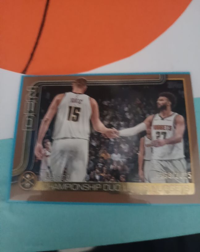 2025-26 Topps #286 Championship Duo Leads Nuggets Nikola Jokic & Jamal Murray — front