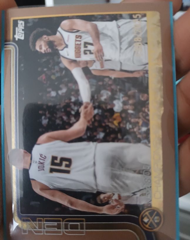 2025-26 Topps #286 Championship Duo Leads Nuggets Nikola Jokic Jamal Murray — front